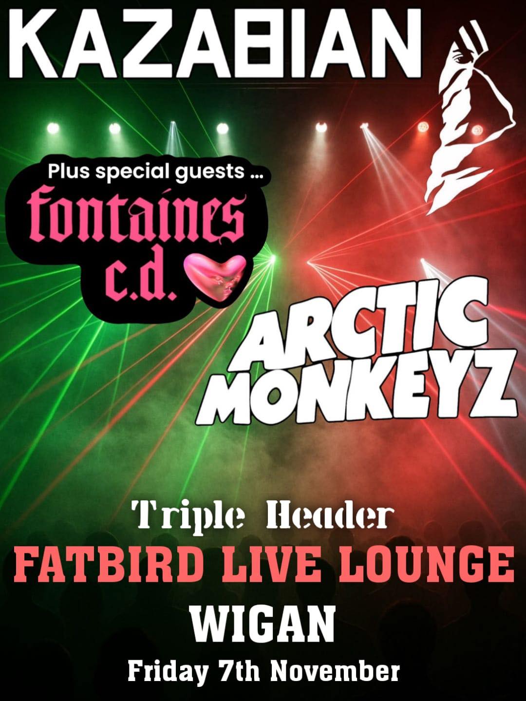 Kazabian vs Artic Monkeyz @ Wigan - Friday 7th November 2025