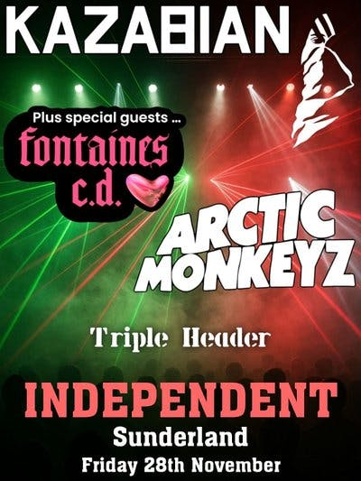 Kazabian vs Artic Monkeyz @ Sunderland - Friday 28th November 2025